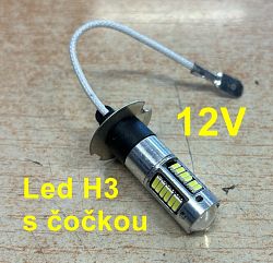 Led žárovka H3 NEW 12V čočka ultra svítivá - klikněte pro větší náhled